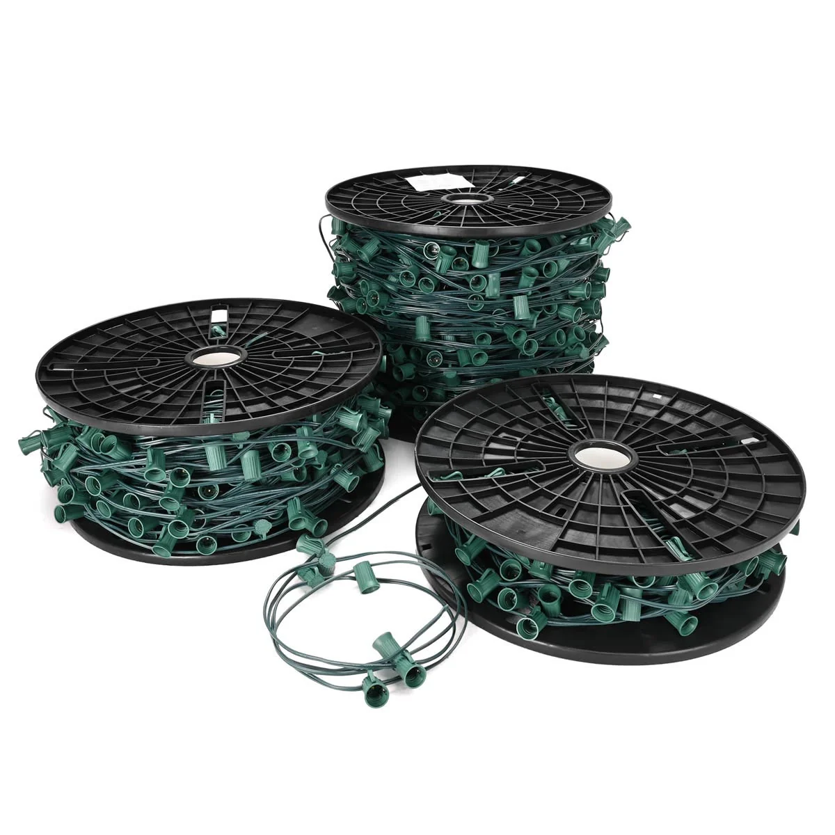 Christmas light socket wire for DIY roofline lighting