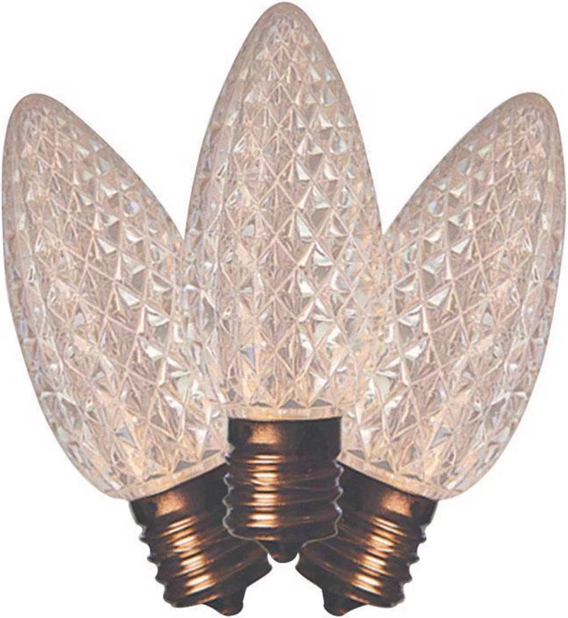 C9 Christmas bulbs for DIY Christmas roofline lighting